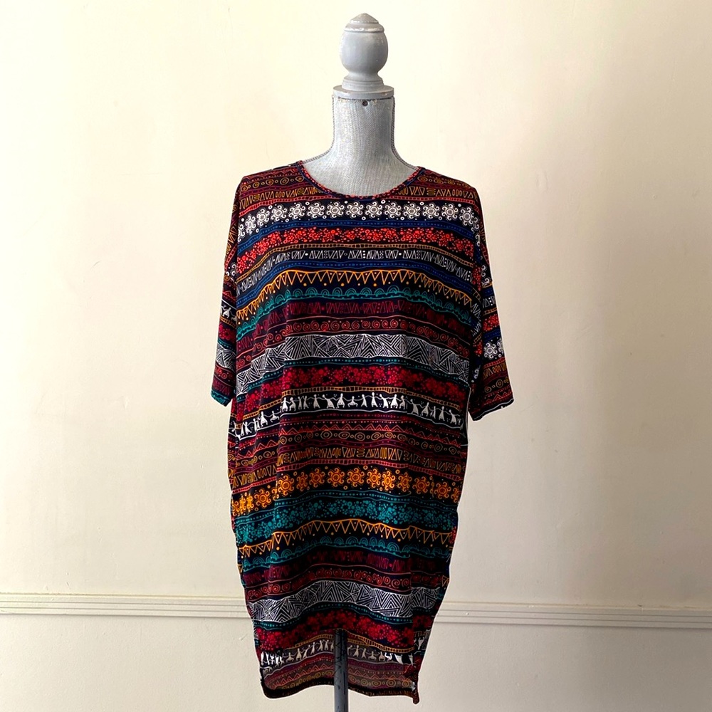 LuLaRoe “IRMA” HIGH-LOW TUNIC OVERSIZED TOP SIZE SMALL 🌟NWT🌟
